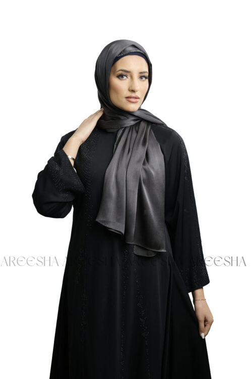 Charcoal Lush Silk Hijab