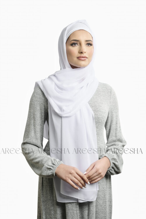 White Chiffon Hijab