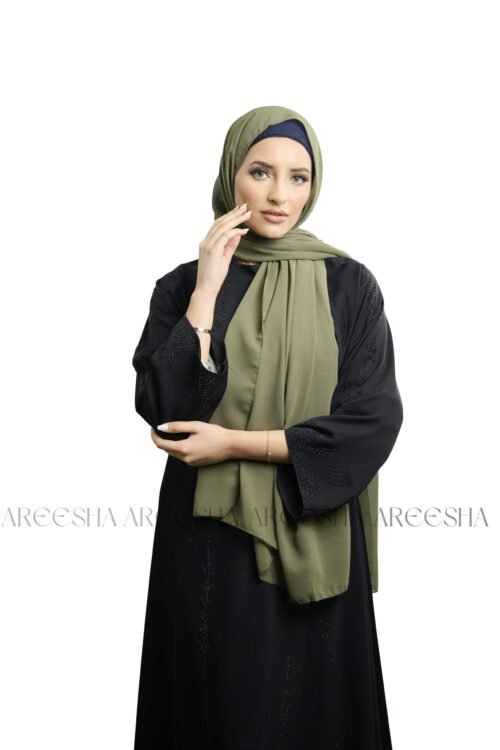 Olive Chiffon Hijab