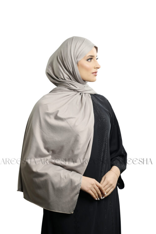 Silver Jersey Hijab