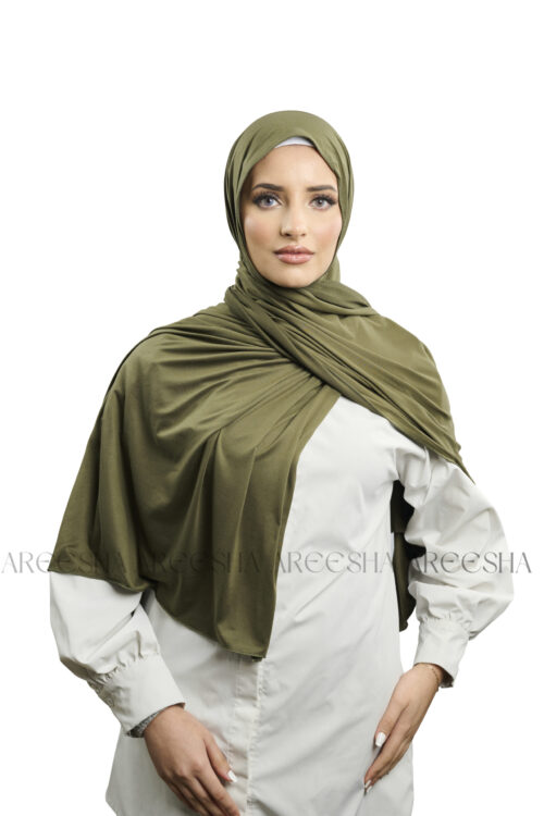 Olive Jersey Hijab