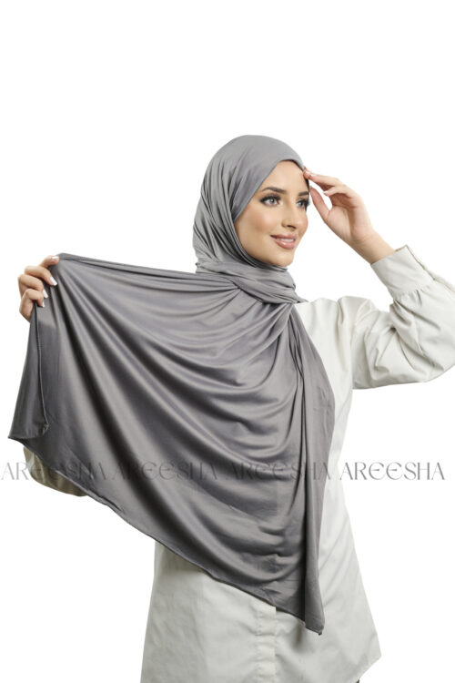 Grey Jersey Hijab