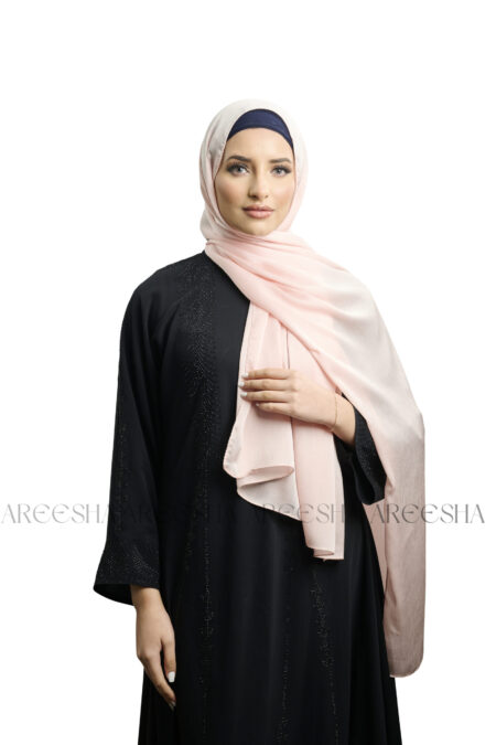 Peach Lush Silk Hijab - Image 2